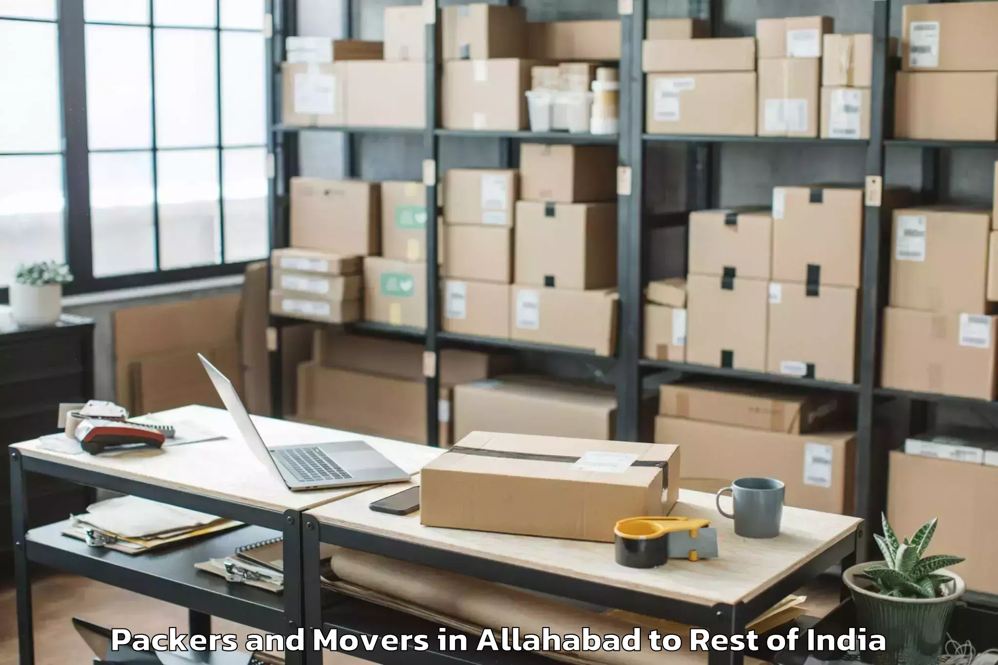 Get Allahabad to Kokernag Packers And Movers